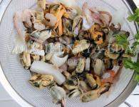 Рис с морепродуктами по-китайски - рецепт приготовления с фото Рис с замороженными морепродуктами рецепт